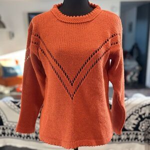 Sanyork Fair Trade Alpaca Sweater Red Small HandKnit